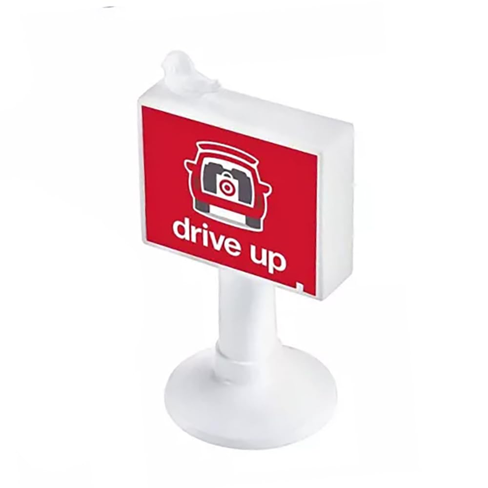 Fisher-Price Replacement Part for Collectible Little People Target Run Dollhouse Playset HXX97 - Replacement Drive Up Shopping Pick Up Sign