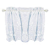 Melody Jane Dollhouse White Broderianglaise Cafe Net Curtain Miniature Window Accessory