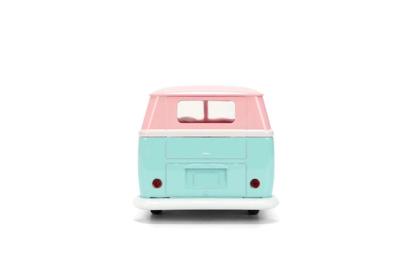 Jada Disney Stitch 1961 Volkswagen Bus, Pastel Pink/Blue Toys 36358-1/32 Scale Diecast Model Car