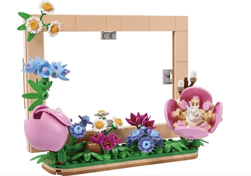 LEGO Botanicals Floral Picture Frame 310-Piece Flower Building Set with Daisy, Rose & Camellia, Decorative Photo Frame Display Gift for Kids Girls &