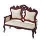 Town Square Miniatures Dollhouse Miniature Mahogany Victorian Parlor Sofa