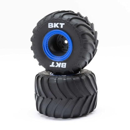 Losi MT Tires Blue Beadlock Premount2 Mini LMT LOS41047