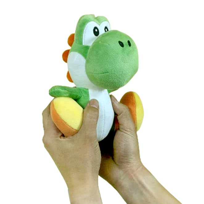Little Buddy Super Mario All Star Collection 1416 Yoshi Stuffed Plush, 8",Multi-colored