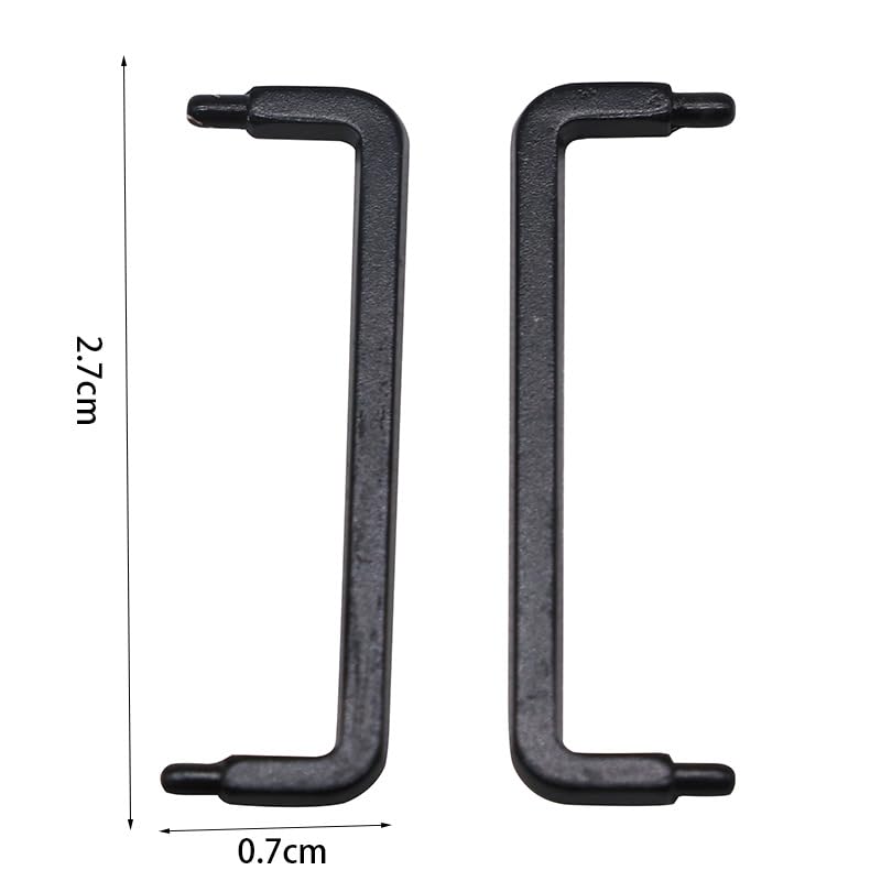 AirAds Dollhouse 1:12 Miniature Furniture Cabinet Chest Handles Metal Black Drawer Handles (Lot 12)