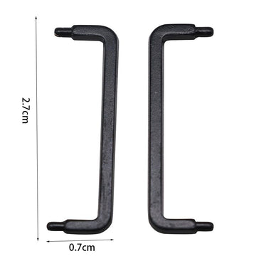 AirAds Dollhouse 1:12 Miniature Furniture Cabinet Chest Handles Metal Black Drawer Handles (Lot 12)