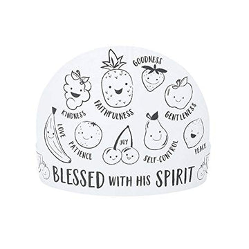 Fun Express Color Your Own Fruit of The Spirit Crowns - Makes 12 - Religious DIY Craft Kits and Sunday School Activities