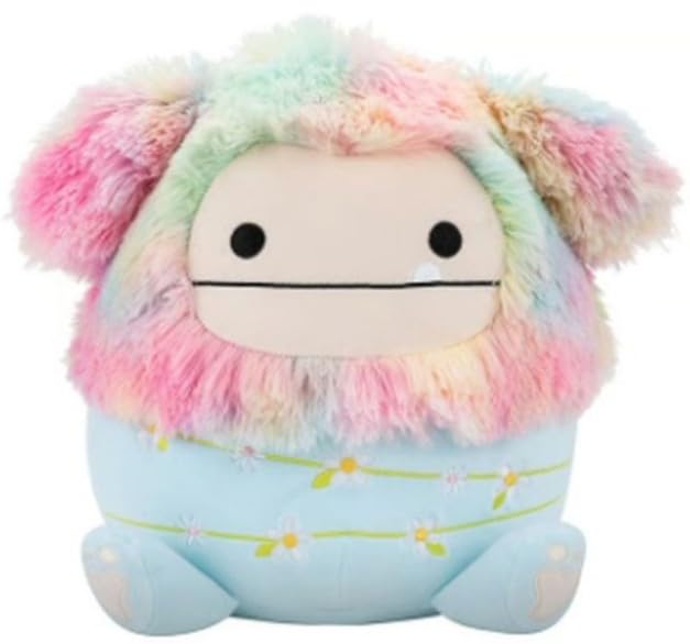 Squishmallows Official Kellytoys Plush 16" Zozo The Blue Bigfoot Wrapped with Flower Stems Stuffed Toy
