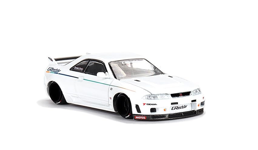 True Scale Miniatures Model Car Compatible with Nissan Skyline GT-R (R33) DAI33 V1 Limited Edition 1/64 Diecast Model Car Kaido House KHMG113