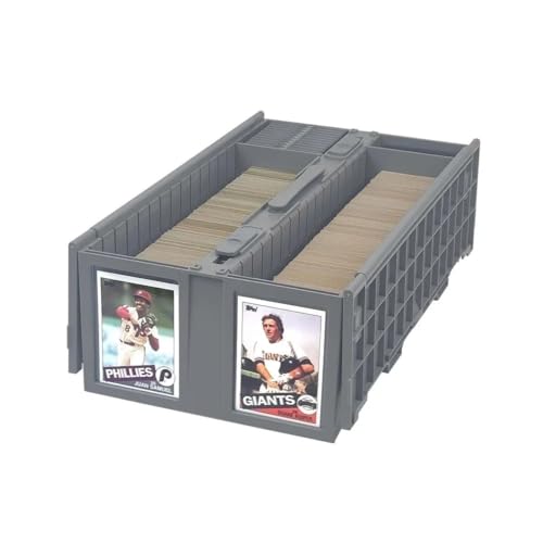 BCW Collectible Card Bin - (Single, Gray) | Holds up to 1600 Cards | Plastic Storage Box for Pokémon, MTG & Sports Cards