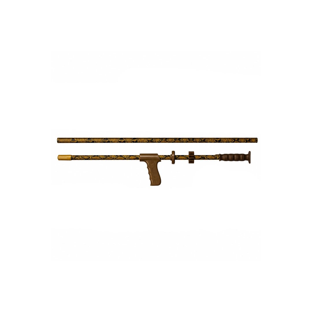 Slock Master Viper Blow Gun, 5 Ft .625 Big Bore Caliber Blowgun, Rattler Snakeskin Camo, Includes Pistol Grip, Quiver, Razor Hunting Darts