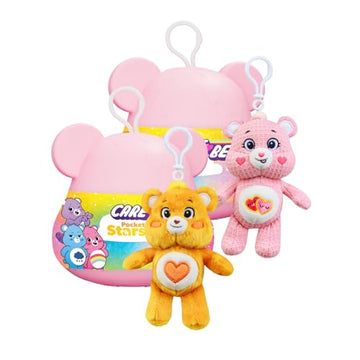 Care Bears Clip-On Plush | 6 inch Plush Capsule 2-Pack Bundle | Mystery Pack Hidden Surprise Plush | Official Bears Plush by PMI Kids World