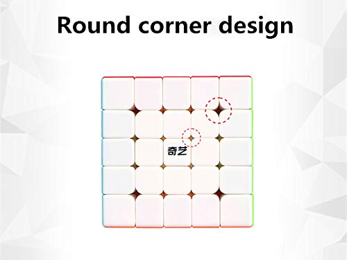 BestCube 5x5 Cube Stickerless 5x5x5 Speed Cube Puzzle Cube Gifts Toys