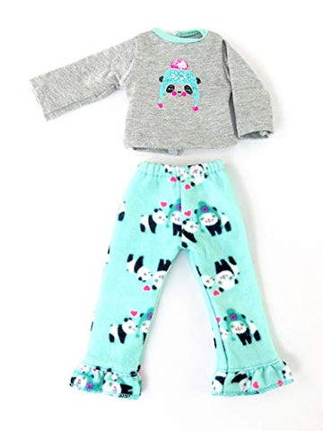 American Fashion World Winter Panda Pajamas for 14-Inch Dolls | Premium Quality & Trendy Design