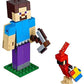 LEGO Minecraft Steve BigFig with Parrot 21148 Building Kit (159 Pieces)