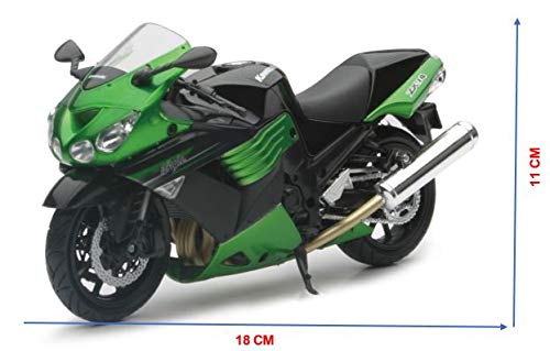 2011 Kawasaki ZX-14 Ninja Green Motorcycle Model 1/12 by New Ray