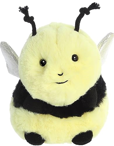 Aurora Rolly Pet 5" Bee Happy Playful Stuffed Animal