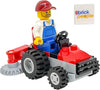 LEGO City Gardener Minifigure on Lawn Tractor - Landscaper, Blue, 1 Piece, 6+ Years