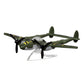 Matchbox Collectible Die-Cast Metal Sky Busters Inspired by Lockheed Martin P-38 Lightning Jet - HLJ25 ~ Green Combat Fighter Jet Airplane ~ Includes