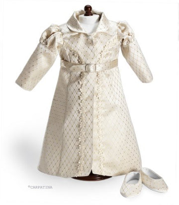 CARPATINA Regency Redingote & Shoes Doll Clothes fits 18" American Girl Dolls
