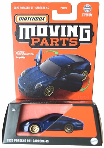 Matchbox 2020 Porsche 911 Carrera 4s, Moving Parts [Blue]
