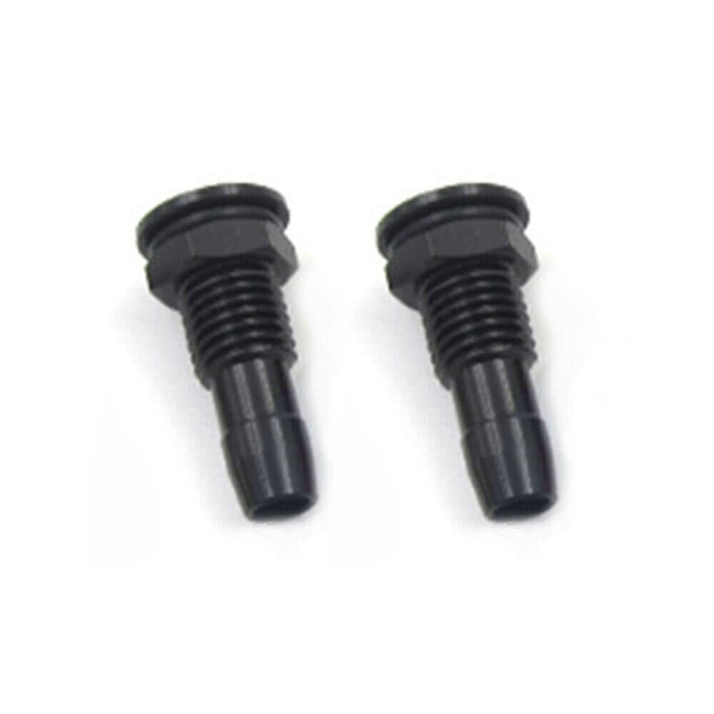 TEAMWILL 2PCS M6 / M8 Water Outlet Motor Cooling Water Nipple Nozzle for RC Boat Marine (M8 Black)