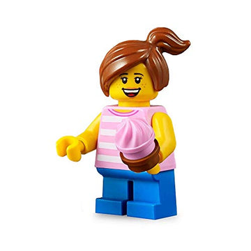 LEGO City Minifigure - Girl with Ponytail (with Cupcake) 31077