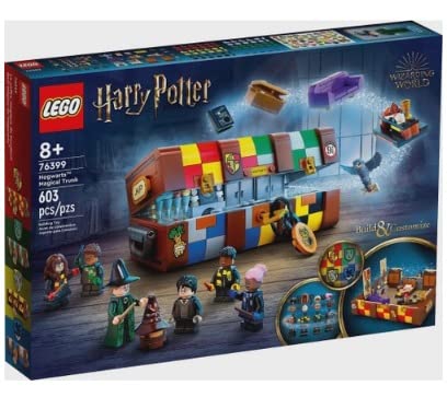 LEGO Harry Potter Hogwarts Magical Trunk, Luggage Set, Building Toy Idea for Kids, Customizable Toy, Girls & Boys with Movie Minifigures and House
