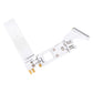 RC Boat Rudder Assembly, 0.2in Flexible Shaft with Bracket 4.3in Integrated Rudder Kits Fit for Ship Boat Model
