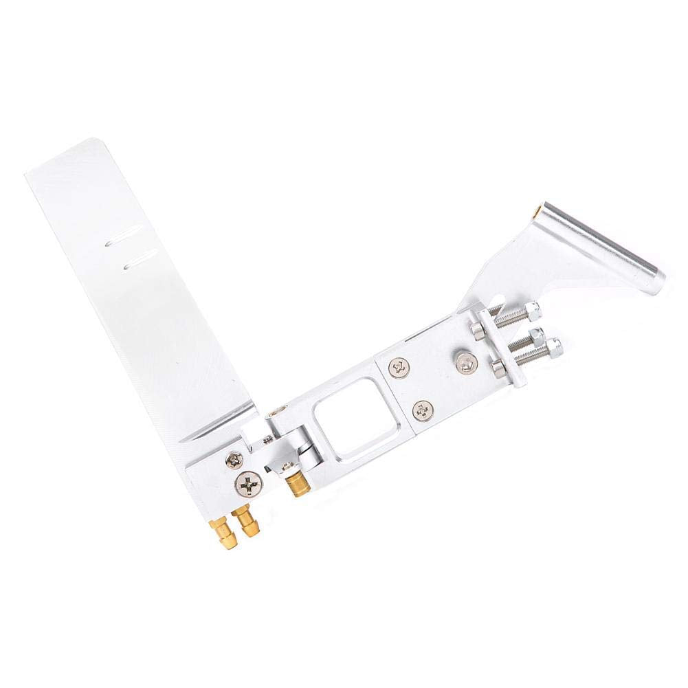 RC Boat Rudder Assembly, 0.2in Flexible Shaft with Bracket 4.3in Integrated Rudder Kits Fit for Ship Boat Model