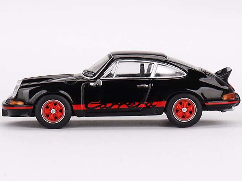 911 Carrera RS 2.7 Black with Red Stripes Limited Edition to 4800 pieces Worldwide 1/64 Diecast Model Car by True Scale Miniatures MGT00688