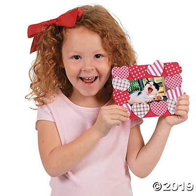 Heart Picture Magnet Craft Kit - Makes 12 - Valentine's Day Crafts for Kids and Fun Home Activities