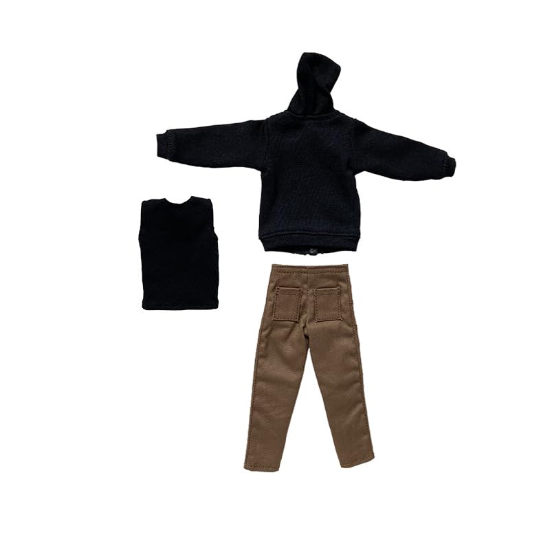 1/12 Action Figure Colthes,6 inch Casual Jacke 3-Pieces Set