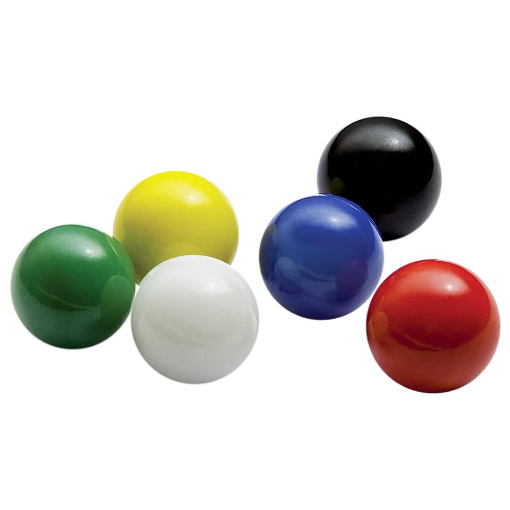 Mega Game Replacment Marbles 14mm -Solid Glass-60 Pieces - Chinese Checkers, Crafting (Multi)