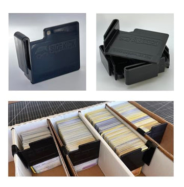SIDEKICK Mini Card Box Divider (10-Pack) Trading/Gaming/Baseball Card Storage Box Divider Protect What You Collect - Proudly Made in the USA