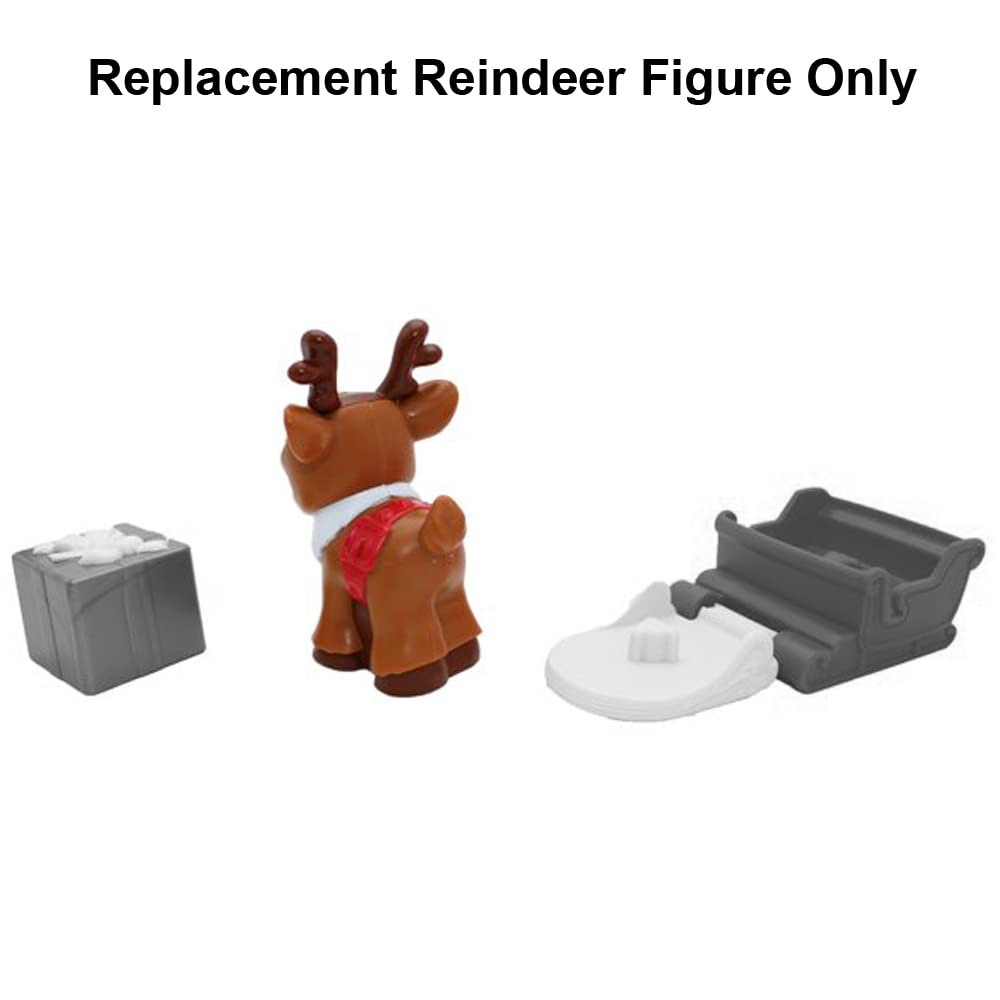 Mattel Replacement Part for Fisher-Price Little People Winter Holiday Christmas Playset - HJW19 ~ Replacement Reindeer Figure