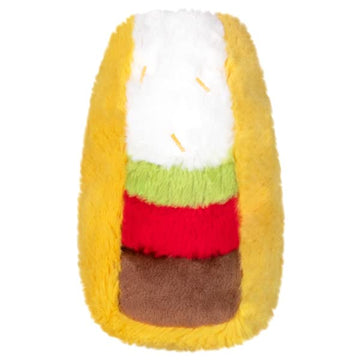 Squishable - Snugglemi Snackers Taco - Comfort Food Collection - 6 in - Soft Toy Collectible Stuffed Animal - Beans