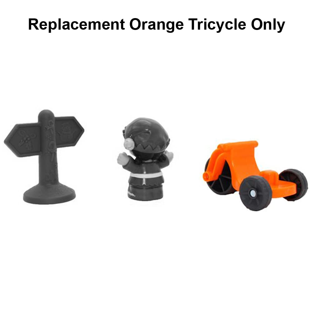Replacement Part for Fisher-Price Little People Winter Holiday Christmas Playset - HJW18 ~ Replacement Orange Tricycle