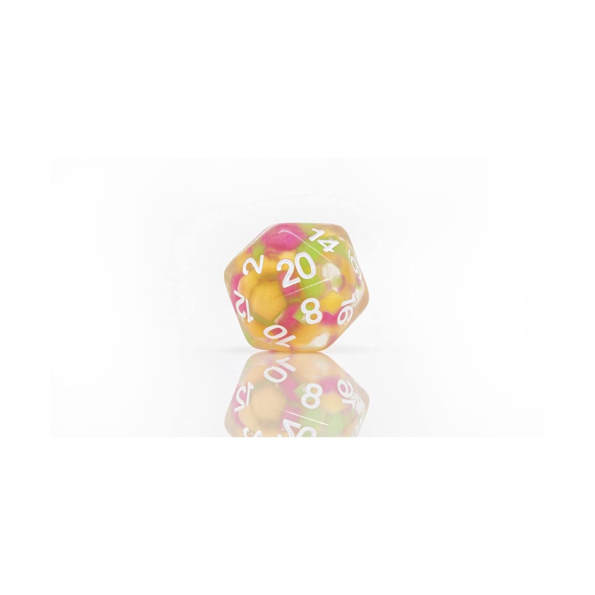 0606 Dice Set - Melon Ball Glowworm