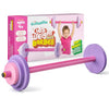 Modern Innovations Kids Barbell Weight Set, Toy Workout Equipment, Kid Weights for Exercise, Toddler Fun & Fitness (Pink & Purple)
