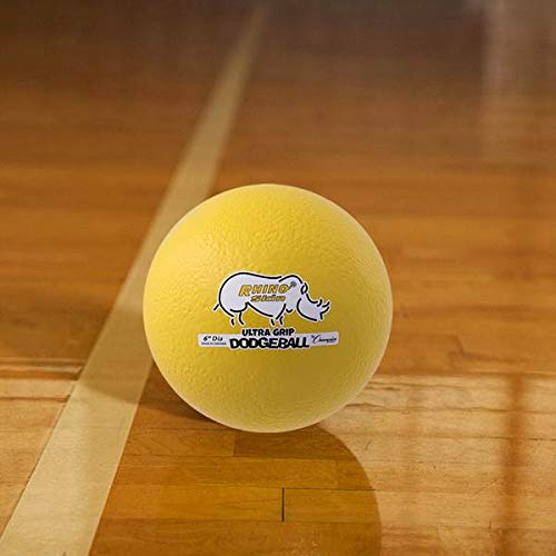 Champion Sports Rhino Skin Low Bounce Ultra Grip Dodgeball Set