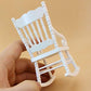 SXFSE Doll House Rocking Chair, 1:12 Scale Wooden Dollhouse Accessories Miniature Funiture Decor Model