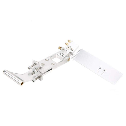 RC Boat Rudder Assembly, 0.2in Flexible Shaft with Bracket 4.3in Integrated Rudder Kits Fit for Ship Boat Model