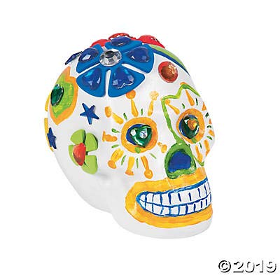 Do It Yourself Mini Ceramic Skull - Crafts for Kids and Fun Home Activities