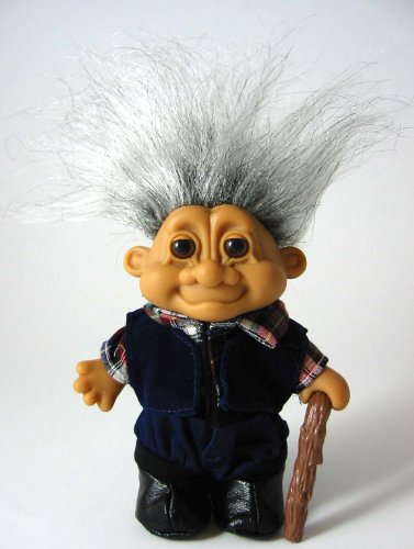 My Lucky Old Man Grandpa 6 Troll Doll by Russ Berrie