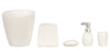 Houseworks, Ltd. Dolls House Miniature Modern White Bathroom Accessory Set Bin Soap Tumbler 5 Pc
