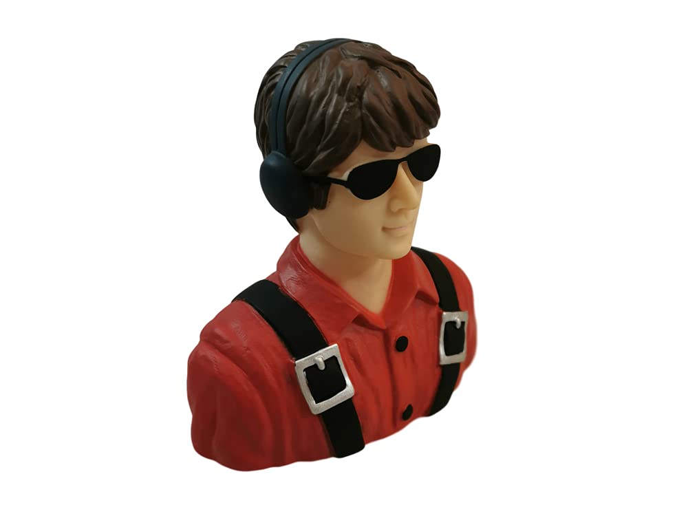 FLFRC 1/6 Pilot Figure Piper Cub Hand Painted for RC Airplanes Model Plane Aircraft Warbird Sport Jet Car Boat Drone Toy Driver