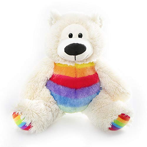 Plushland Rainbow Plush Teddy Bear - Sophie- Plush Bear for Kids- Multicolor-12 inches