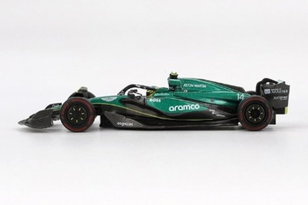 MINI GT AMR24#14 Fernando Alonso F1 Bahrain GP (2024) Limited Edition 1/64 Diecast Model Car MGT00999