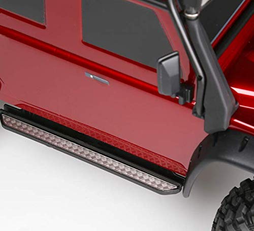 RCLions Stainless Steel Side Pedal Antiskid Plate Upgrades Parts for TRX4 Defender/Bronco 1/10 RC Crawler Car