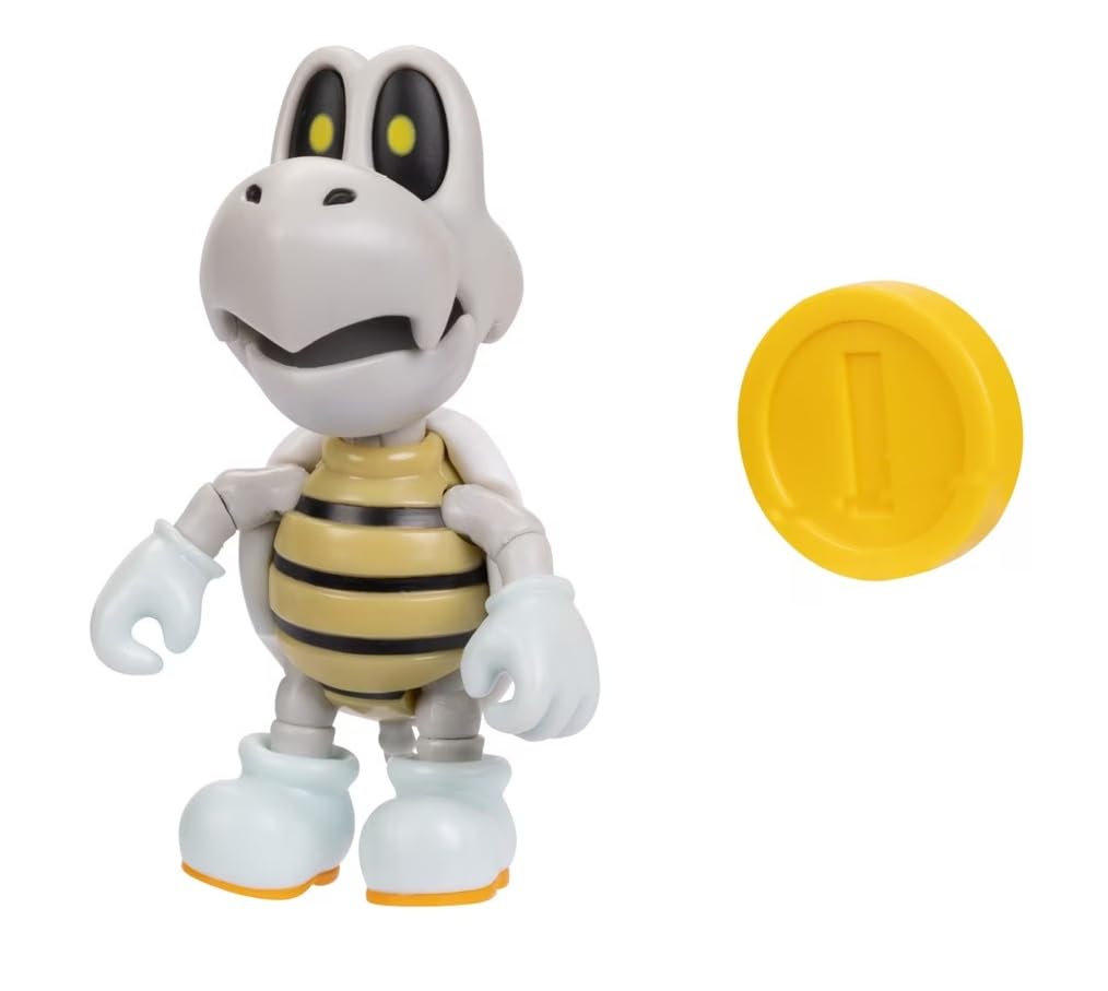 SUPER MARIO 4 inch Action Figure (Dry Bones with Coin)